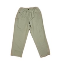 Alia Elastic Waist Pull On Crop Pants ~ Sz 12 ~ Green ~ High Rise ~ 24 &quot; Inseam - £9.09 GBP