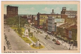 Postcard King Street East Hamilton Ontario - £2.74 GBP