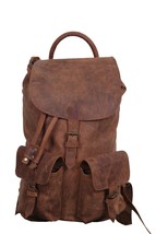 Personalized Leather Backpack, Handmade Travel Backpack, Unisex Laptop bag, - £105.81 GBP