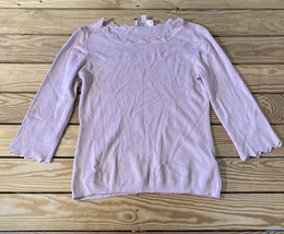 philosophy NWOT women’s ribbed Pullover sweater Size S pink S12 - £13.99 GBP