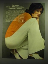 1974 Sears Pants That Fit Ad - Our Pants are in a difficult position. - $18.49