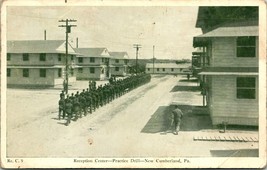 Practice Drill Army Reception Center New Cumberland Pennsylvania PA WB Postcard - £3.12 GBP