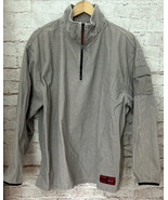 Vintage Structure Shirt Mens XL Corduroy Gray Beige Pullover Shacket Y2K... - £30.66 GBP