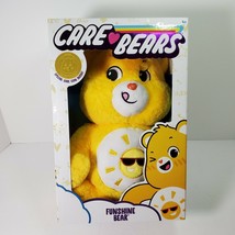 2020 Care Bears Basic Fun Soft Cuddly 14&quot; Stuffed Animal Funshine Bear Coin - £17.17 GBP