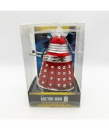 Kurt S Adler Doctor Who Blown Glass Red Dalek Christmas Ornament With Box - £24.12 GBP