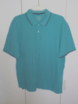 L.L. BEAN MEN&#39;S SS TEAL TRADITIONAL FIT POLO SHIRT-L REG.-EXCELLENT BARE... - £10.29 GBP