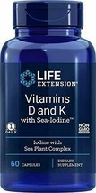 Vitamins D and K With Sea-Iodine, 60 Capsules - $38.06