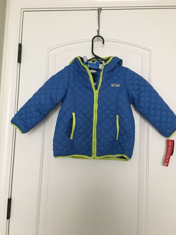 Primary image for Weatherproof Toddler Boys Blue & Camo Full Zip Coat Jacket Reversible Size 3T