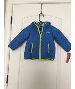 Weatherproof Toddler Boys Blue &amp; Camo Full Zip Coat Jacket Reversible Si... - £22.57 GBP