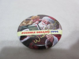 Signed ? Will Storly ? Pinback Pin Button Possible Dreams Santa Victorian 1996 - $11.99