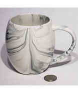 Secret Celebrity White and Gray Marbled Swirl Design 16 oz Mug RN 143627 - £10.18 GBP