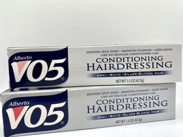Alberto VO5 Conditioning Hairdressing Gray/White/Blonde Hair 1.5 oz Grey  2 Tube - £31.00 GBP