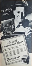 CANTERBURY- TEA - 1946 Vintage Print Ad - With Guaranteed Flavor-Strictl... - $220.28 MXN