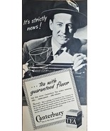 CANTERBURY- TEA - 1946 Vintage Print Ad - With Guaranteed Flavor-Strictl... - $220.28 MXN