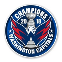 Washington Capitals 2018 Stanley Cup Champions Round Decal / Sticker Die cut (B) - £3.15 GBP+