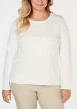 Karen Scott Women&#39;s Plus Size Embroidered Sweater, Size 2X - £15.95 GBP