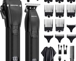 A Professional Set Of Hair Clippers For Men, Featuring A Cordless Barber... - £35.34 GBP