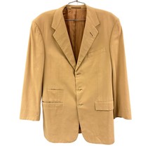 VTG Ralph Lauren Purple Label Tan Cotton Silk Sport Coat 39R Made in Eng... - $2,749.58 MXN