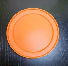 Tupperware 1207-22 Orange Replacement Round Lid 7&quot; Seal-N-Serve Vintage - $12.84