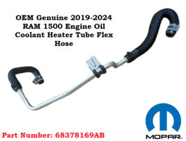 68378169AB OEM MOPAR 2019-2024 RAM 1500 Engine Oil Coolant Heater Tube H... - $34.64
