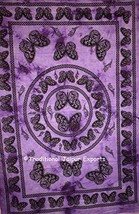 Traditional Jaipur Tie Dye Butterfly Wall Art Poster, Cotton Wall Decor,... - $11.99