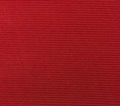 UNIKA VAEV COUP FOURRE RED LIGHT EPINGLE STRIPE VELVET UPHOLSTERY FABRIC... - $39.06