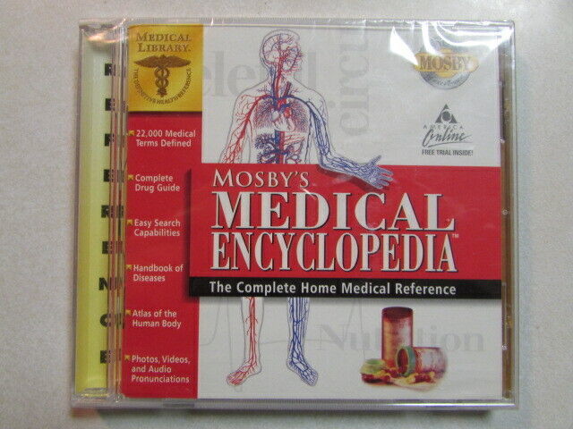 MOSBY&#39;S MEDICAL ENCYCLOPEDIA COMPLETE HOME MEDICAL REFERENCE 1997 CD-ROM... - $3.16
