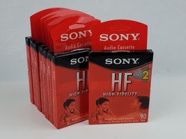 Lot of 8 (2 Packs) Sony HF Normal Bias Audio Cassette Total 16 TAPES - NEW - £17.94 GBP