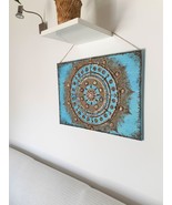 Mandala Handmade Painting Artwork Nature Painting Wall Art 70 x 50 cm - $180.00