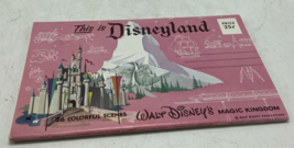Vtg Disneyland Walt Disney Magic Kingdom Postcard Folder 26 Colorful Scenes  - £18.35 GBP