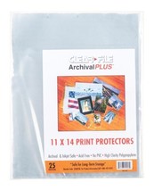 Clear File Archival Photo Document Sheet Protectors 11 x 14&quot; (25-Pack) 0... - £8.59 GBP