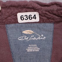 Bob Timberlake Shirt Adult XL Plum Wine Long Sleeve Button Up Casual Pocket Mens - £23.38 GBP