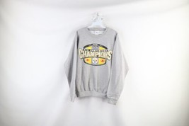 Vintage Y2K Mens Medium Pittsburgh Steelers Super Bowl XL Crewneck Sweatshirt - £31.61 GBP