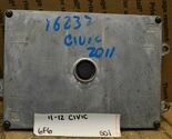 2011-2012 Honda Civic Engine Control Unit ECU 37820R1AA54 Module 501 6F6 - $29.39