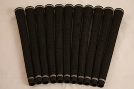 New 11 Piece Replacement Regrip Golf Club Black High Traction Jumbo Oversize Big - £32.37 GBP