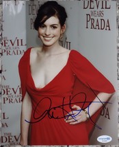 DEVIL WEARS PRADA! Anne Hathaway Signed Autographed 8x10 Photo ACOA! - £130.57 GBP
