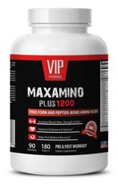 Amino acids supplement for men MAXAMINO PLUS 1200 Energy booster for men 1B 180T - £23.07 GBP