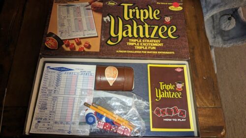 E.S. Lowe Dice Games E.S. Lowe Triple Yahtzee (1972 Ed) Nice - $27.71