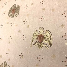 Metallic Gold Americana Eagle Patriotic, Authentic Vintage Wallpaper by ... - £30.09 GBP