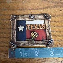 Texas Flag Framed magnet Lone Star Western Moments - $9.89
