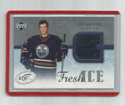 Brad Winchester (Oilers) 2005-06 Upper Deck Ice Fresh Ice Relic Card #FI-BW - £7.41 GBP