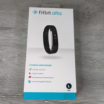 Fitbit Alta Fitness Tracker - Stainless Steel w/ Black Band - Large - PARTS ONLY - $9.95