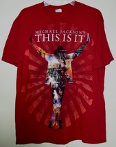 Michael Jackson This Is It T Shirt Vintage 2009 Size X-Large Red - £28.03 GBP