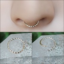 Septum Piercing 14K Gold Septum Ring Septum Piercings Septum Piercing Nose Septu - $59.95