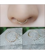 Septum Piercing 14K Gold Septum Ring Septum Piercings Septum Piercing No... - £47.90 GBP