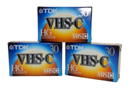 Tdk VHS-C Hg Ultimate TC-30 Camcorder Tape Sealed - £10.92 GBP