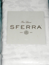 Sferra TANSY Dinner Napkins White Woven Floral Jacquard 3-Piece Set 22x2... - $24.65