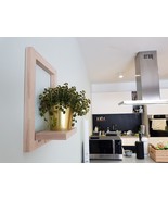 Wooden Wall Shelf Natural Beech Stand for Flowers Books Pictures - €18,42 EUR