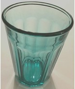 Vintage Luminarc France 500 Teal Green Water Drinkware 10 Panel Glass Tu... - £12.26 GBP