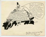 Hand Drawn Pen &amp; Ink Women&#39;s Liberation Statement By Ugly 1970 - £37.42 GBP